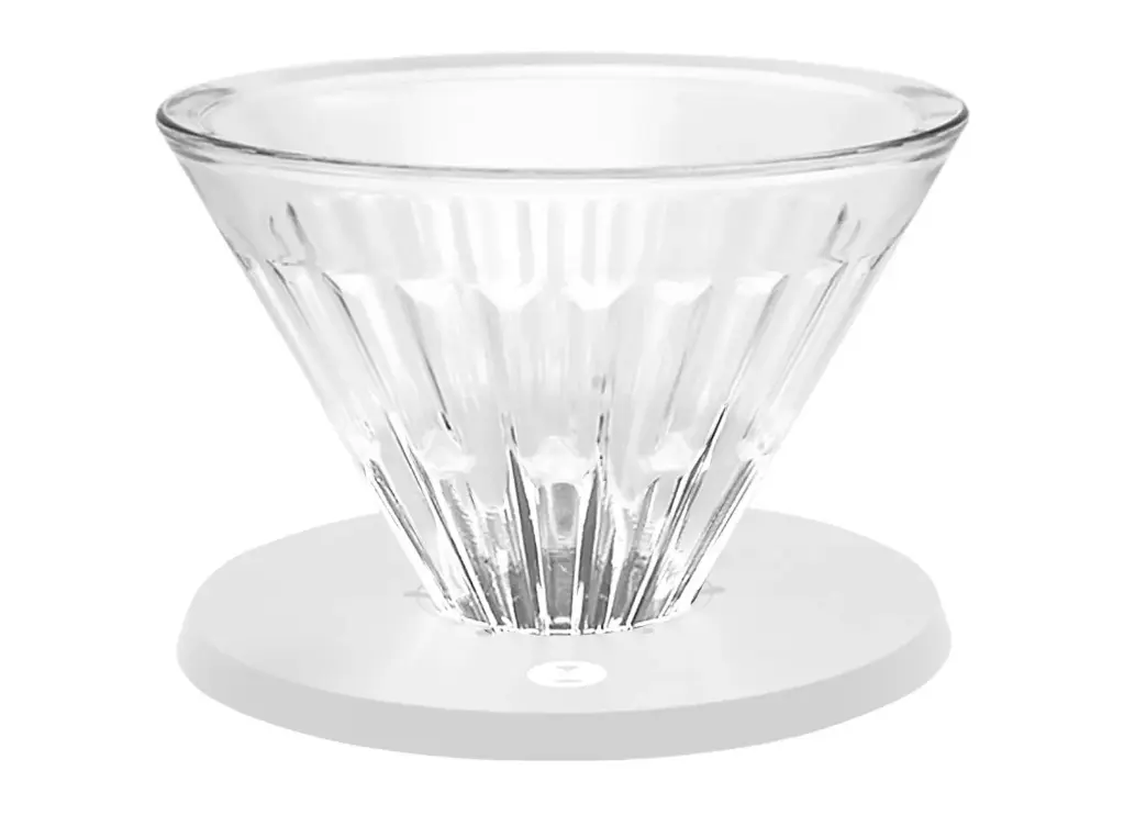 Timemore Crystal Eye Glass Dripper 02 PC Holder- White