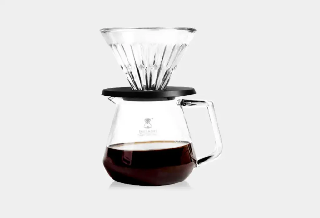 Timemore Crystal Eye Brewer Set Glass Dripper 02 Black holder| 600 ml
