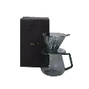 Timemore Crystal Eye Brewer Set PCTG Dripper 02 Transparent Black