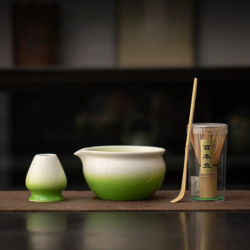 4pcs set matcha Green-white 