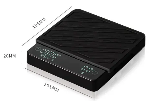 Electric scale with glass (black)