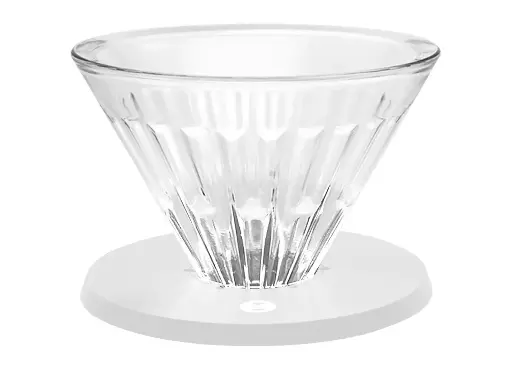 Timemore Crystal Eye Glass Dripper 01 PC Holder | White