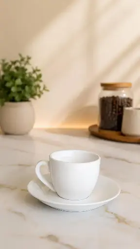 White cup 75ml